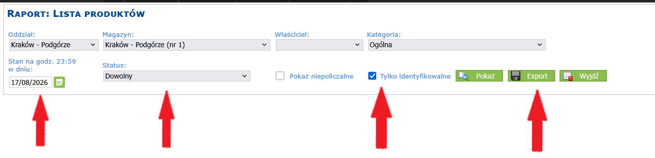 Prawidłowa struktura arkusza Excel