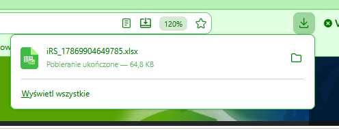 Prawidłowa struktura arkusza Excel