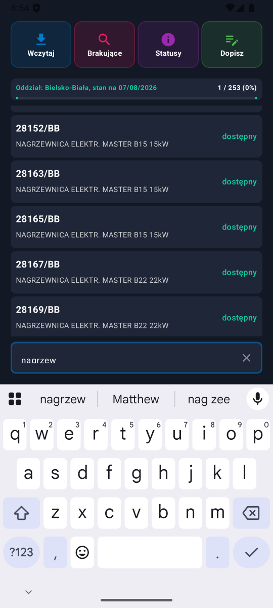 Wyszukiwanie po nazwie